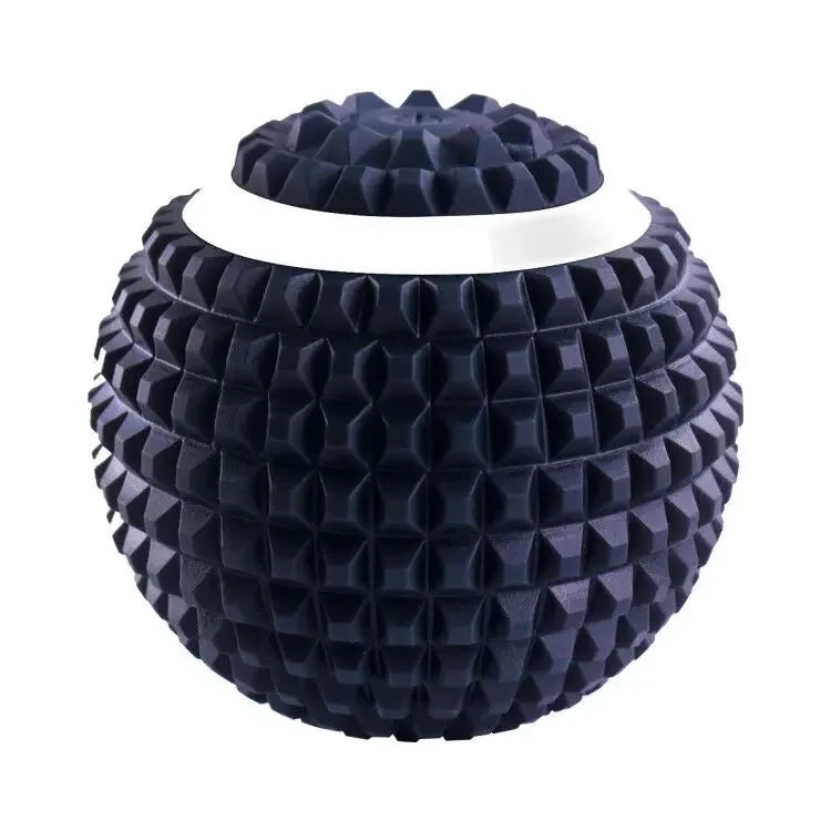 Electric vibrating massage ball for foot pain relief, ideal for gym, home training, and yoga sessions.