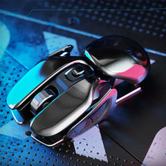 Silent wireless gaming mouse with waterproof aluminum design, perfect for PC and laptop use.