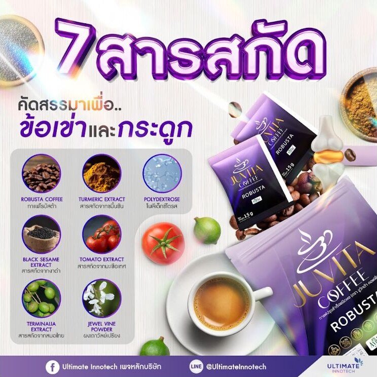 Juvita Coffee seven named ingredients
