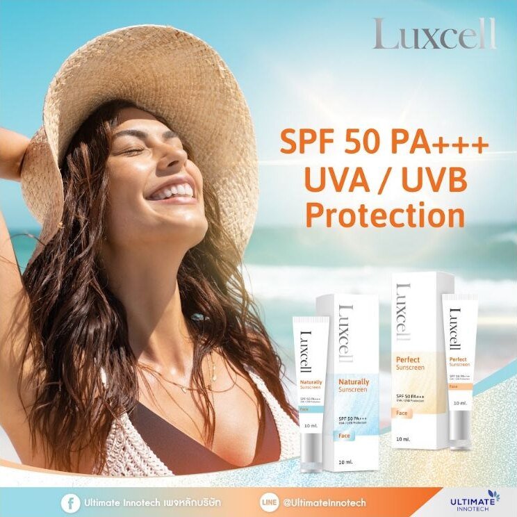 Luxcell SPF 50 PA+++ UVA UVB protection