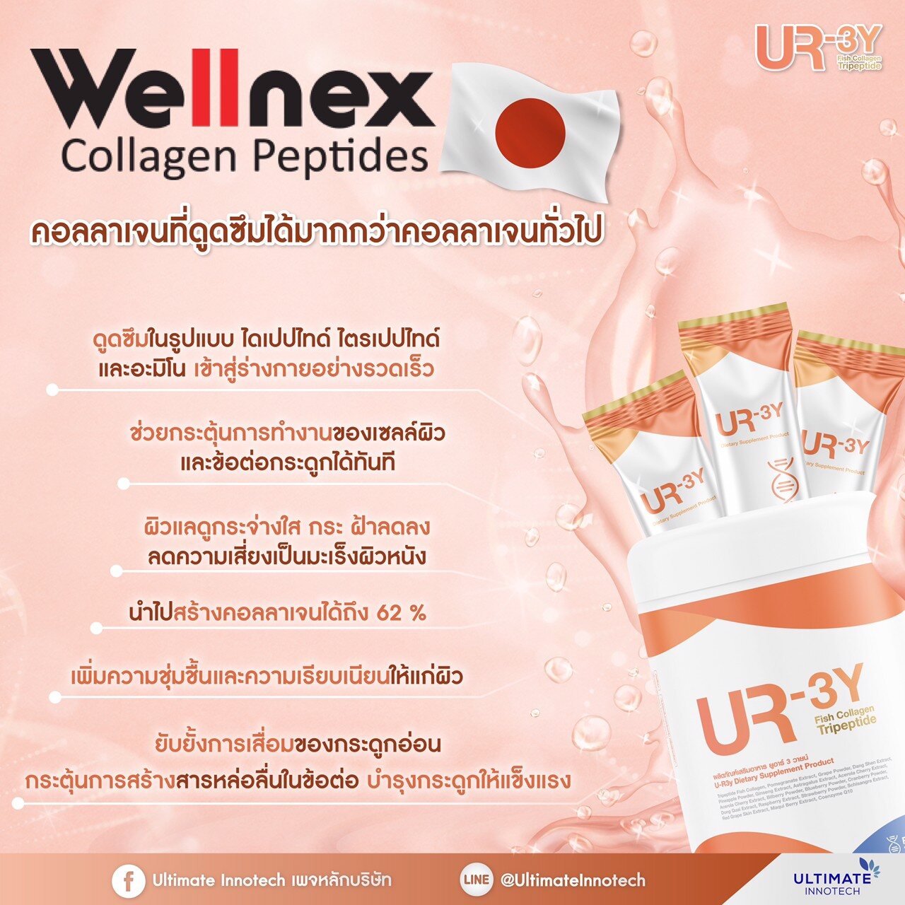 UR-3Y Wellnex collagen peptide information